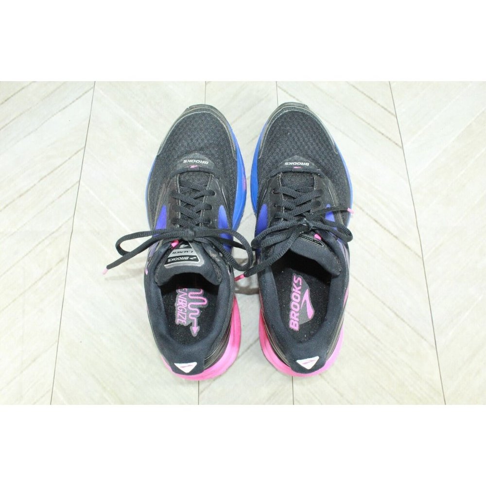 BROOKS Launch 4 B 066 Black Nylon Lace Up Running Shoes Size 9 M (B) - Picture 7 of 9